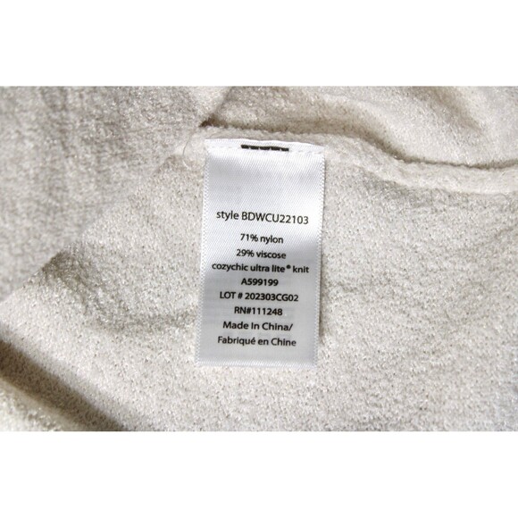 Barefoot Dreams Cozy Chic Ultra Lite Zip Up Hoodie in Almond, size S/M NWT - Picture 7 of 11